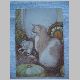 Katzenkunstpostkarte 2