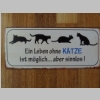 Blechschild mit Spruch
