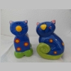 2 Spardosen in Form einer sitzenden Katze